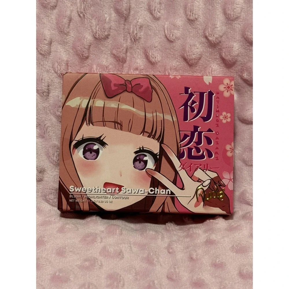 RUDE Cosmetics MangaAnime Blush/Highlighter/Contour Palette Sweetheart Sawa-Chan
